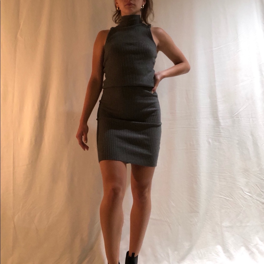 Turtleneck bodycon dress